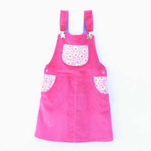 BLOOMY Dress Pinafore PDF sewing pattern, Woven, 3 up to 10 years