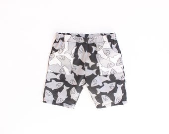 SHARKY Shorts Kids Shorts pattern Pdf, with patch Pockets, Woven Shorts pattern, Children Shorts, Toddler Shorts, preemie - 10 years
