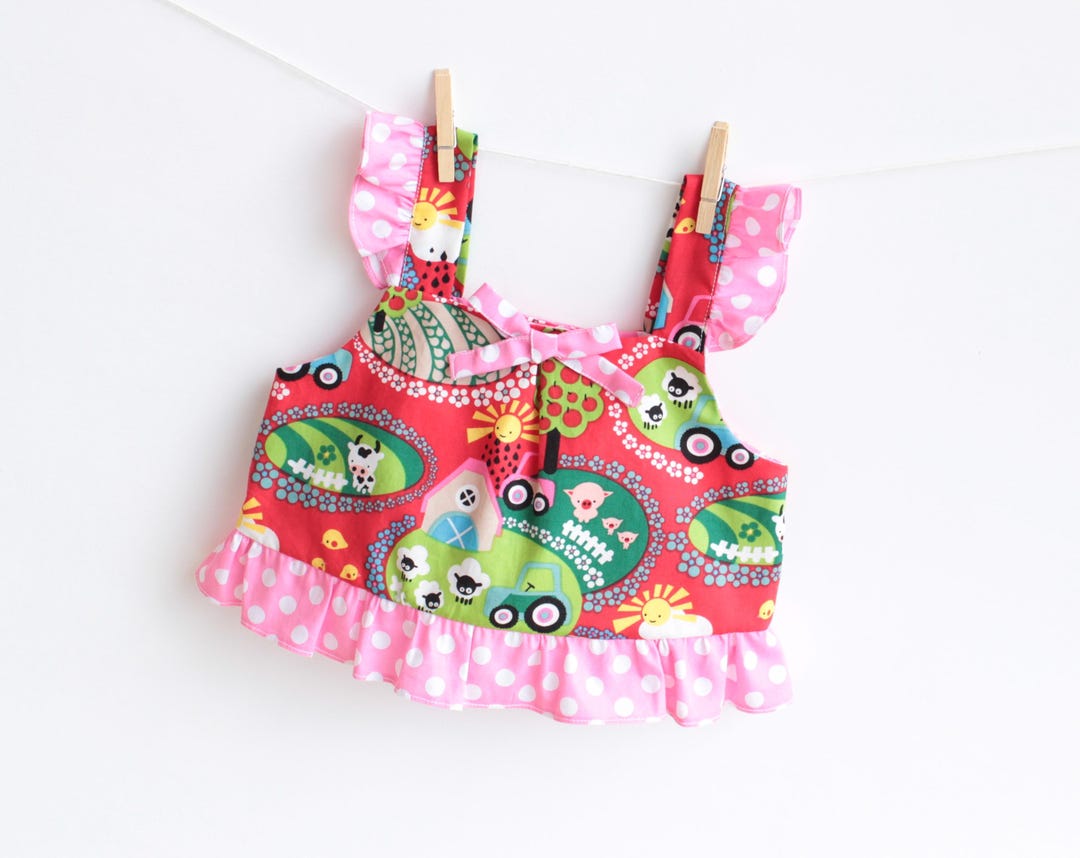 Top Baby Girl Sewing Pattern Pdf , Baby Girl Blouse, Toddler Top ...