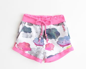 SPRINKLE Girl Baby Girl Shorts sewing pattern Pdf, Jersey Knit shorts, Toddler newborn up to 10 years Instant Download