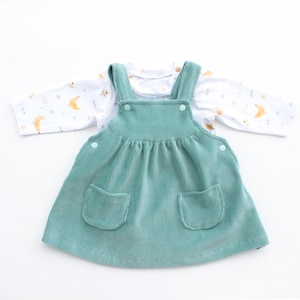 JAZZY Girl Dress Pinafore wzór do szycia Pdf, dziergany i tkany, od noworodka do 6 lat