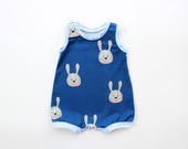 Jersey Baby Romper pattern| preemie - 4years | FUNNY FRIENDS Short Romper pattern Pdf, Tank, Baby Boy Girl Romper Toddler romper