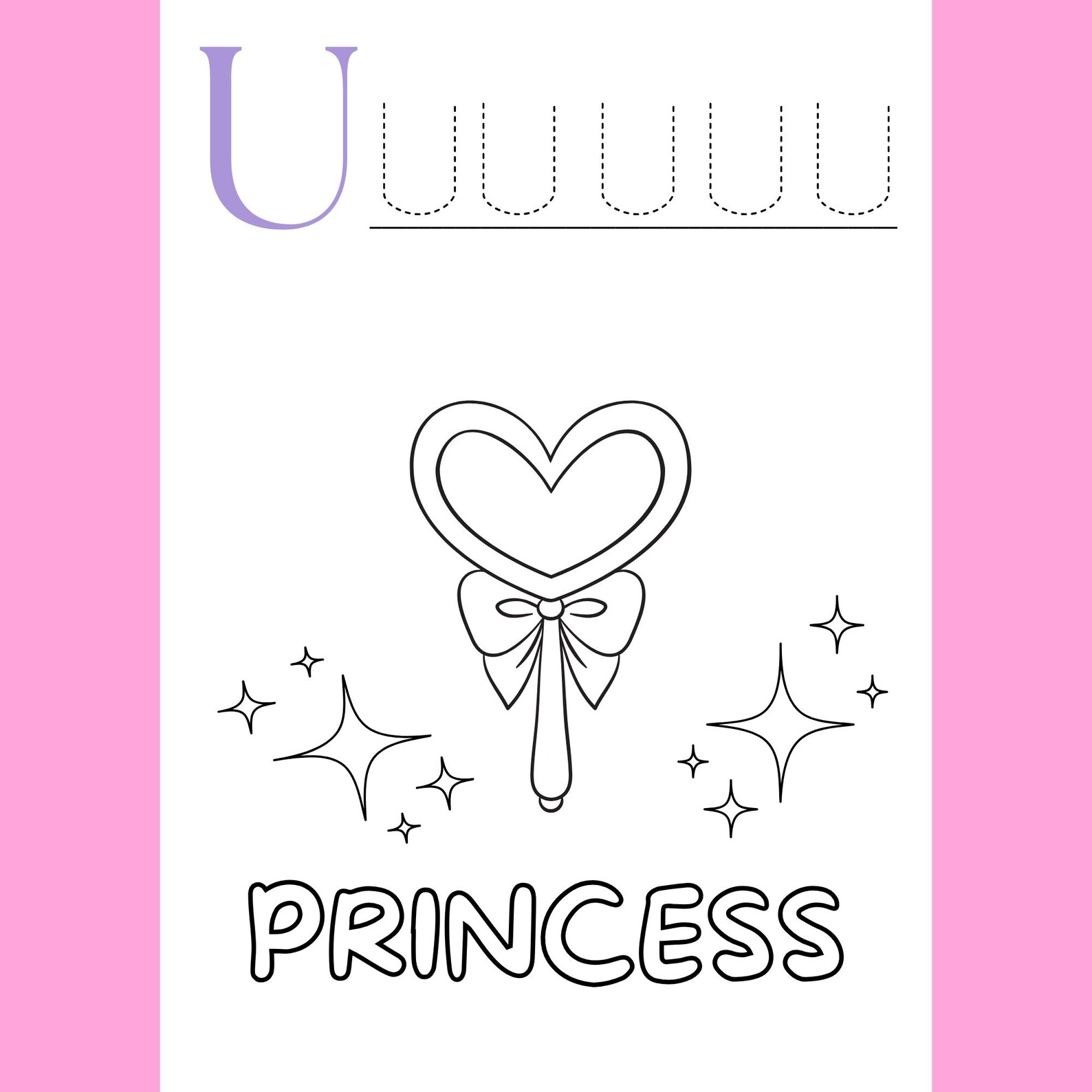 Princess Coloring ABC | Printable Alphabet Pages for Kids | Unicorns ...