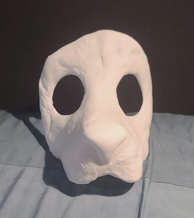 Cat Mask Base (foam Clay) - Etsy