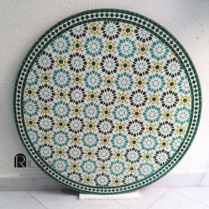 Timeless Moroccan Mosaic Table – Handcrafted Tile Design for Designers, Hotels, Restaurants & Boutique Outdoor Spaces