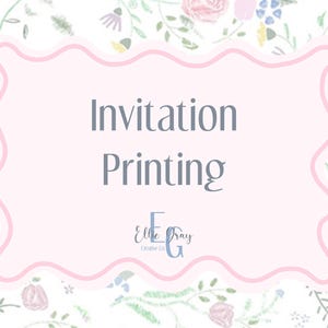 Invite Printing Add-On | Purchase WITH Design | 5x7 Printed Invites + Envelopes | Invitation Printing Services | Invitation Printing