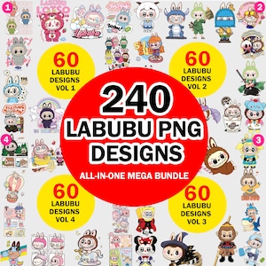 240 Labubu Design Clipart Mega Bundle , Cute Labubu PNG, Labubu png bundle, Labubu clipart, Labubu Bundle png, Cute Cartoon, Labubu Download