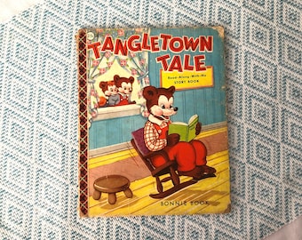 Tangletown Tale - 25 cents Bonnie Book - Read-Along-with-Me - Story Book - 1961 - Rare