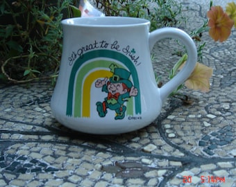 Vintage Wallace Berry Ceramic Mug - It's Great to be Irish - 1982