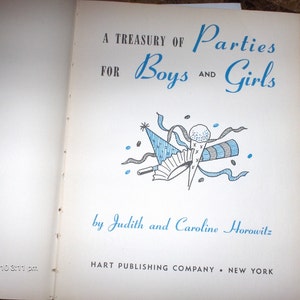 A Treasury of Parties for Boys and Girls 1948 image 3
