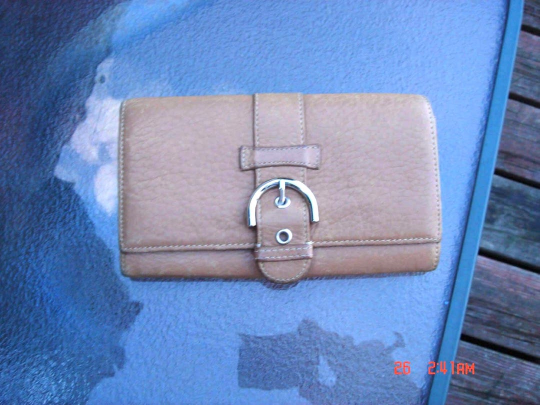 Talbots Wallets Vintage Caramel Tan Talbots Leather Wallet - Etsy