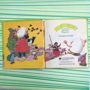 Humpty Dumpty and Other Nursery Rhymes - A Tell a Tale Book - Sweet - Etsy
