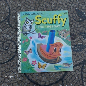 Scuffy the Tugboat - a Little Golden Book by Gertrude Crampton - Great Condition