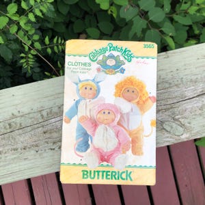 Butterick 3565 Cabbage Patch Kids Clothes Pattern - Un-Cut -1985