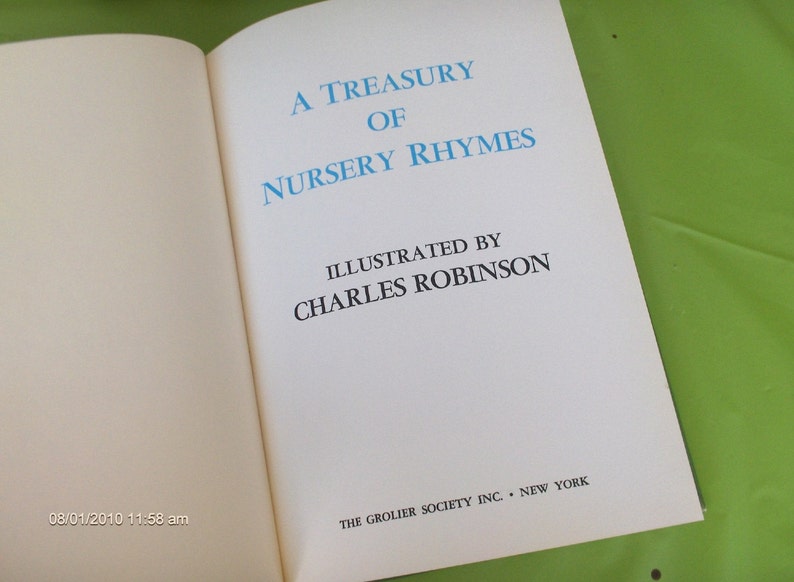 Dandelion Library 2 in 1 book Tom Thumb and other Favorites 1967 and A Treasury of Nursery Rhymes 1967 image 3