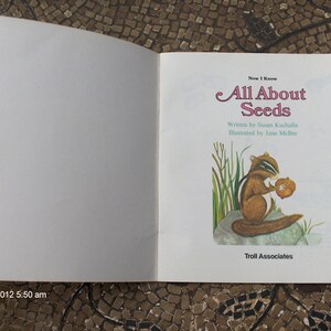 All About Seeds written by Susan Kuchalla 1982 image 2