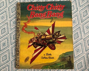 Chitty Chitty Bang Bang - Adapted by Jean Lewis - A Little Golden Book 1968 - Clean Great Condition