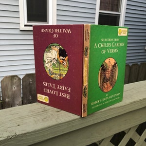 Dandelion Library 2 in 1 Book - A Child&#39;s Garden of Verses 1967 and Best Loved Fairy Tales 1967
