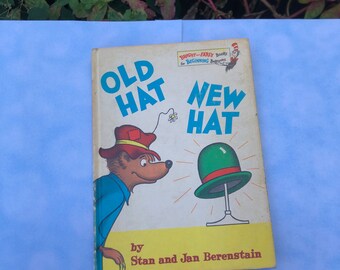 Old Hat New Hat by Stan and Jan Berenstain - Bright and Early Books - 1970