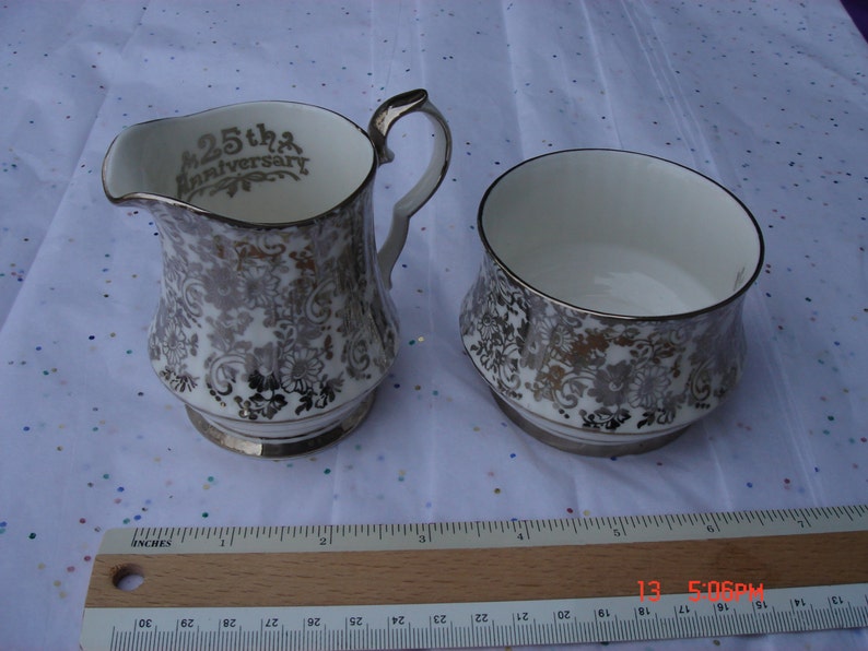 Royal Windsor 25th Anniversary Bone China Sugar Bowl and Etsy UK