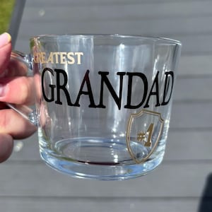 Opa Becher, Geschenk für Opas, Vatertagsgeschenk, Geburtstagsgeschenk für Opas, personalisierte Becher, Becher und Untersetzer-Set
