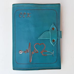Leather Rx Cover Prescription Pad Holder for One US Size Prescriptions ...