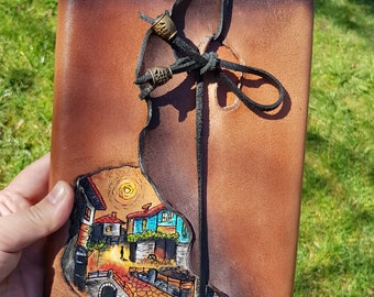 A5 Leather Book  Cover Custom Design