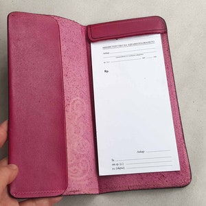 Desk Leather Set of A Rx Pad/ Business Card Cover, Small Journal Cover ...