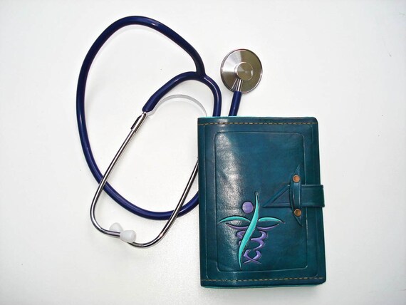 Leather Rx Cover Prescription Pad Holder For One Us Size Etsy