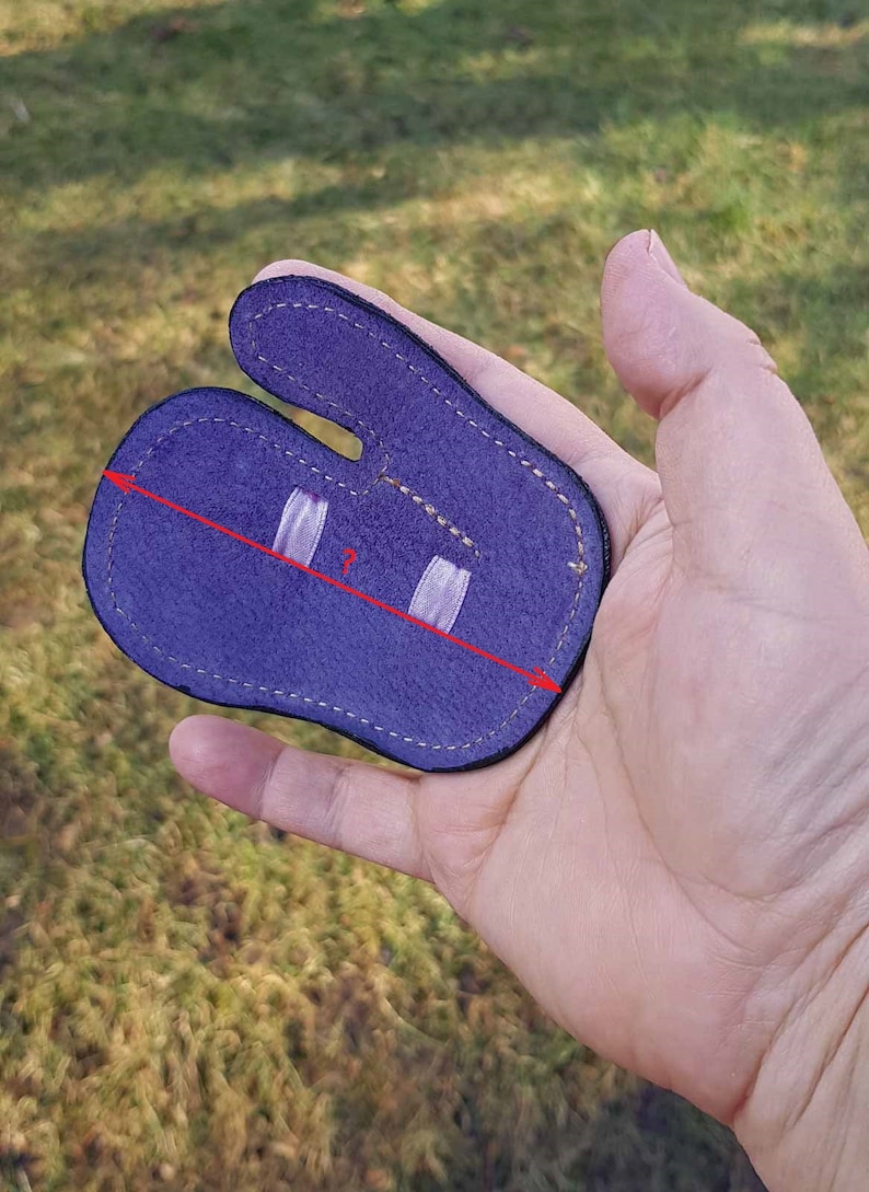 Archery Leather Finger Tab With A Pull Cord Etsy