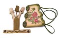 Archery Leather/Suede Set Of An Arm Guard And A Shooting Glove product logo