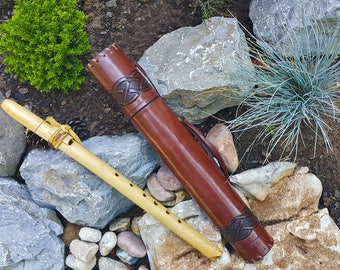 Tooled Leather Whistle Case