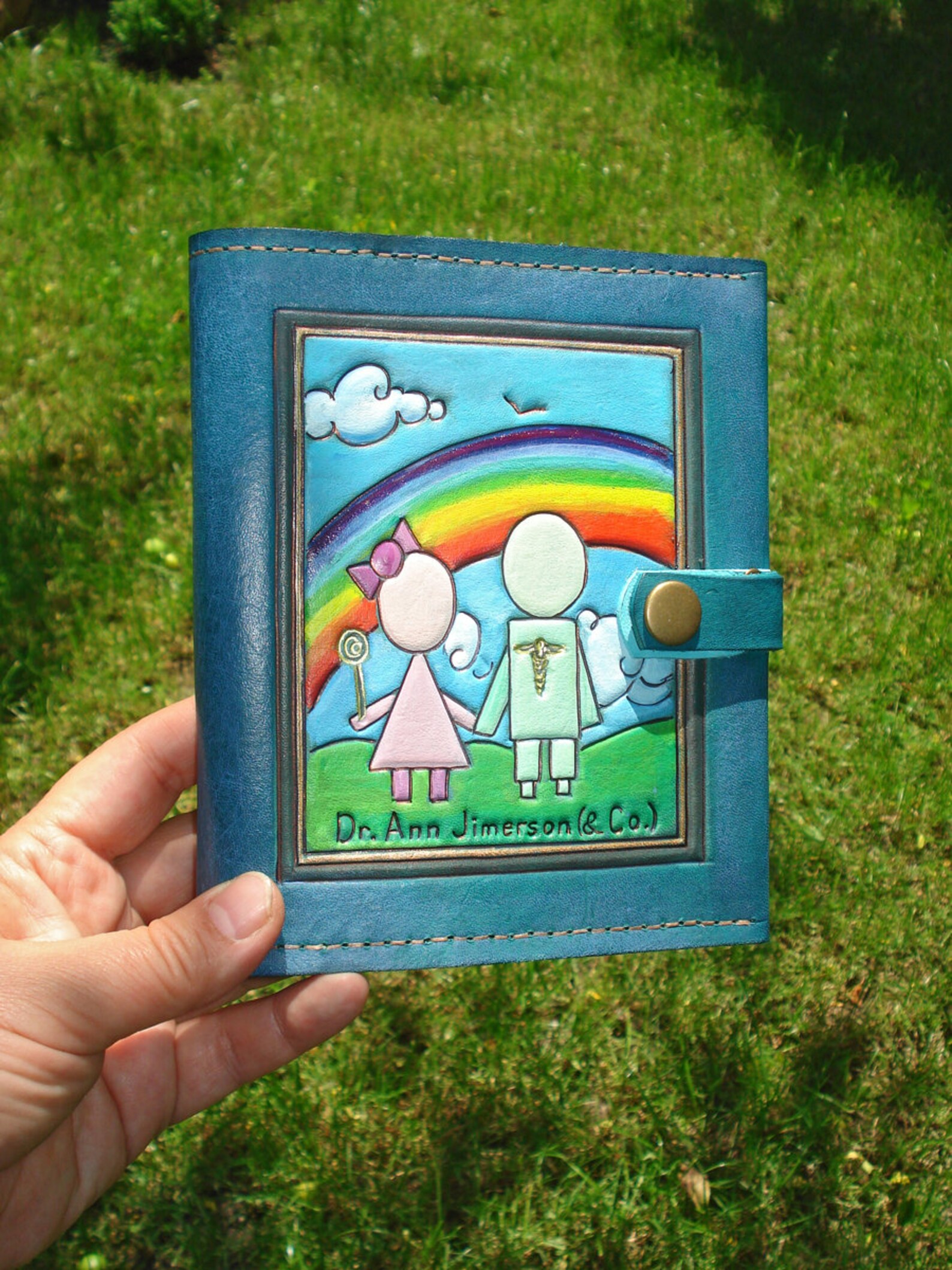 Leather Rx Cover Prescription Pad Holder for One US Size Etsy