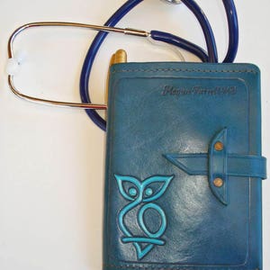 Leather Rx Cover Prescription Pad Holder for One US Size Prescriptions ...