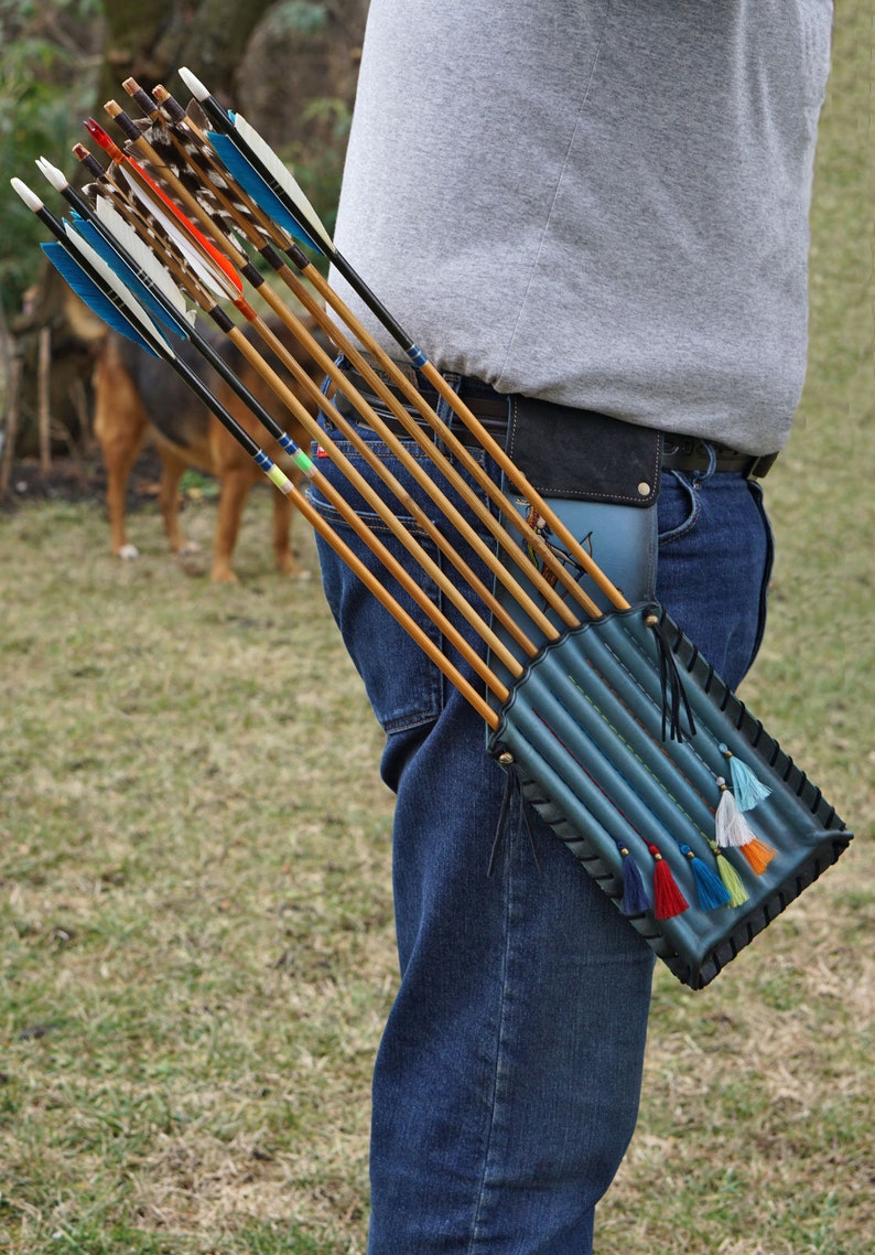 Horseback Archery Leather Quiver loagan With an Etsy