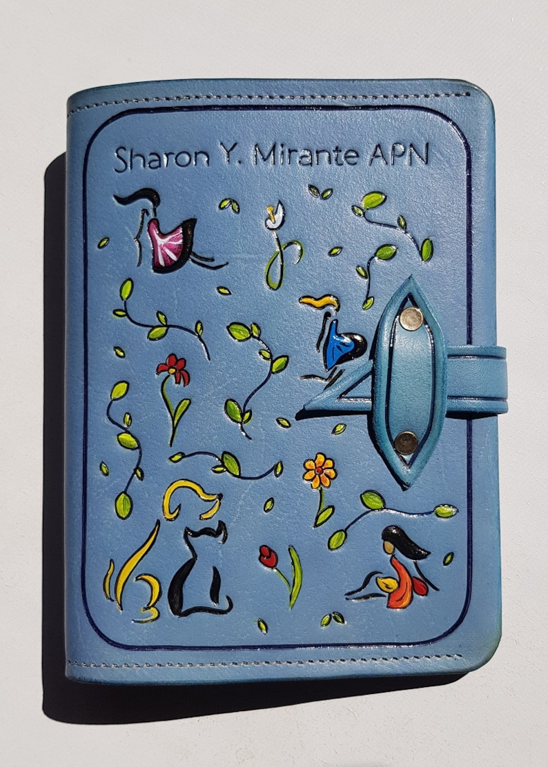 Leather Rx Cover Prescription Pad Holder For Two US Size Etsy