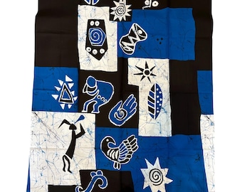 Handmade Sri Lankan Batik Sarong 100% Cotton Beach Wrap stiched