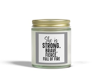 Encouragement Candles, Motivational Scented Candle, Inspirational Coconut Apricot Wax Candle, Positive Affirmation Home Decor, Aromatherapy