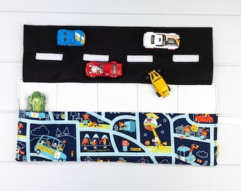 Kids Playmat, Travel Toys, Cars, Birthday Gift, Gift for Kids,