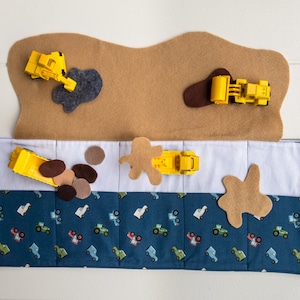 Kids Playmat, Toy Car Carrier, Construction Birthday Party, Kids Gift,
