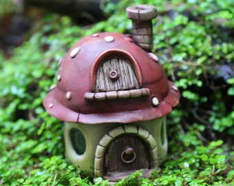 Mushroom toadstool house