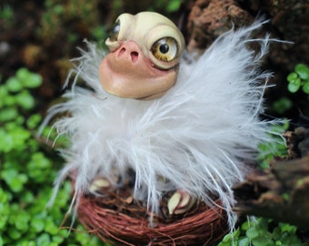 OOAK forest creature critter pixie pet figurine art doll