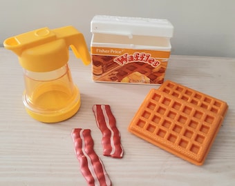 Fisher Price Fun with Food Waffles and Syrup