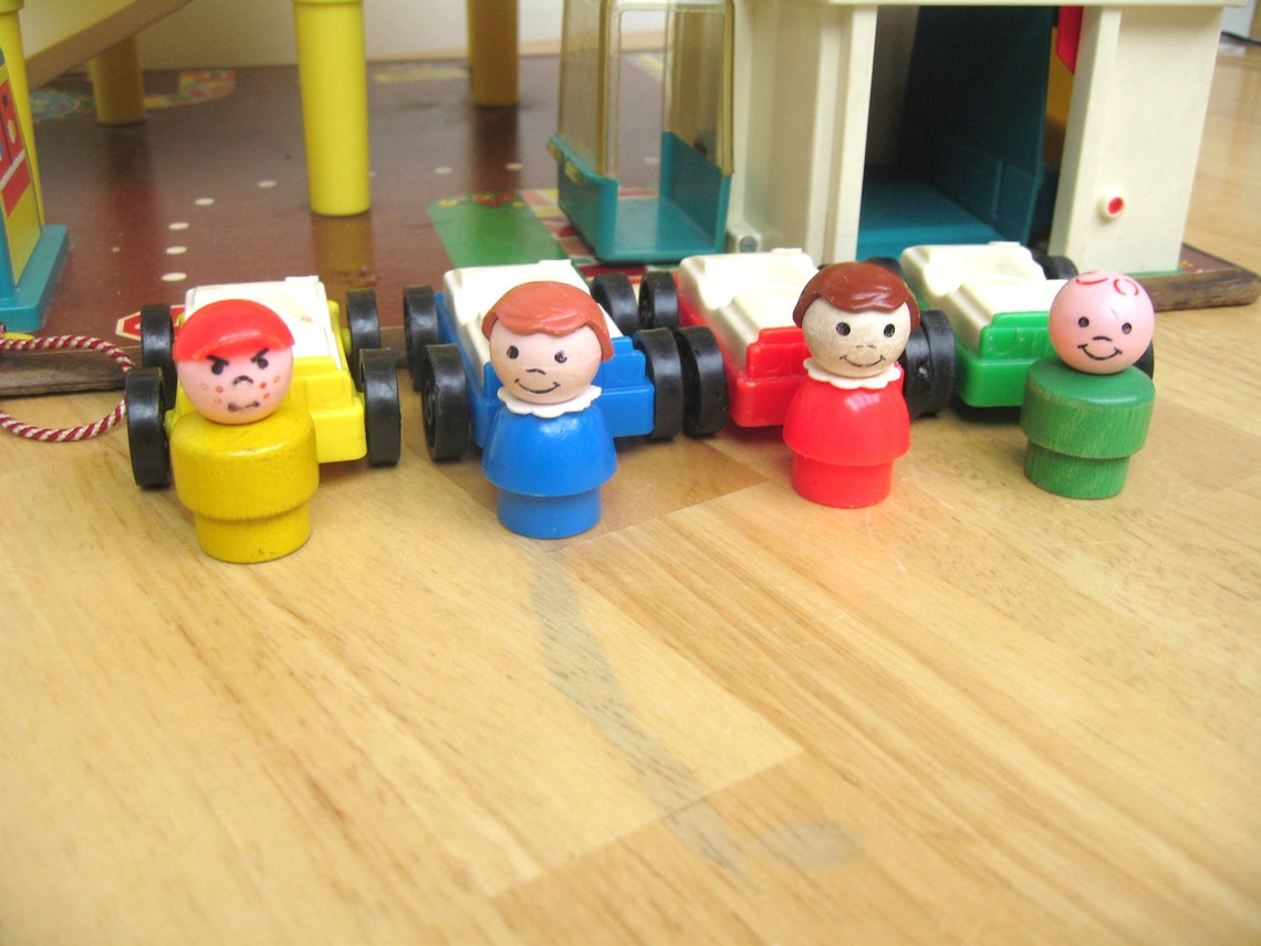 Vintage Fisher Price Garage Set Complete Etsy