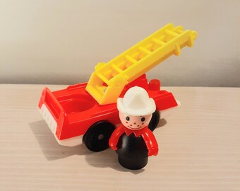 Vintage Fisher Price Firetruck and Fireman