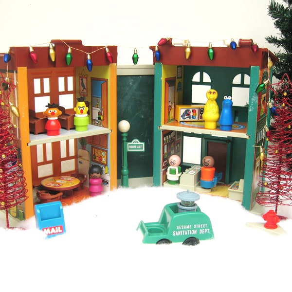 Vintage Fisher Price Sesame Street Townhouse