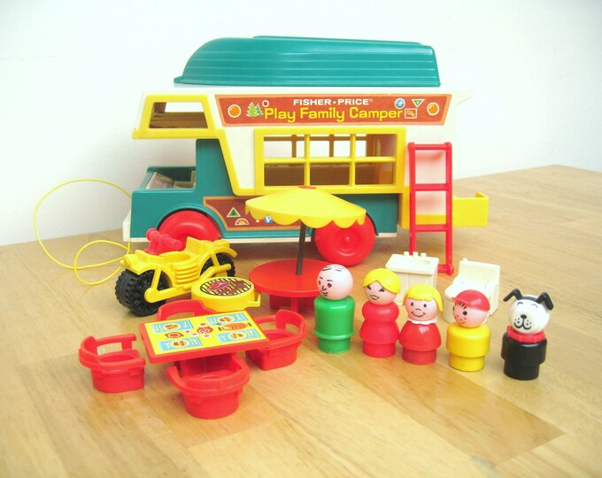 Vintage Fisher Price Camper Set Complete Etsy