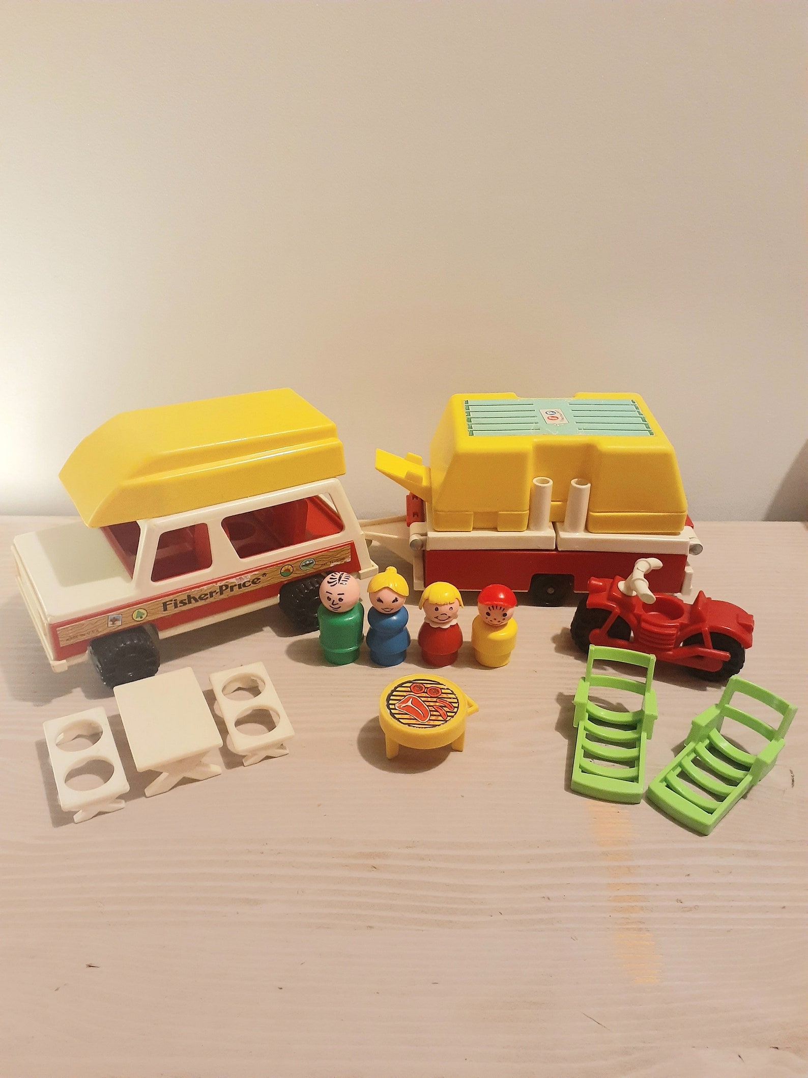 Vintage Fisher Price Pop up Camper Set Etsy