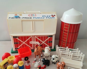 Vintage Fisher Price Farm Set Complete