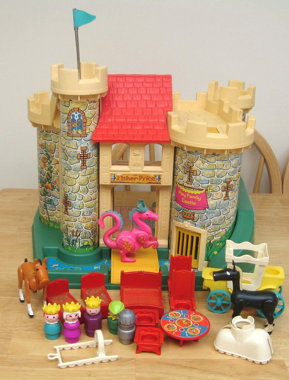 Vintage Fisher Price Castle Set Etsy